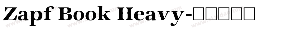 Zapf Book Heavy字体转换